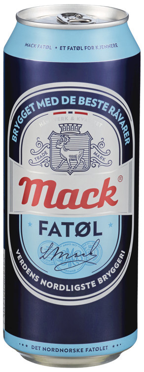 Mack fatøl   4,5%   24x50cl