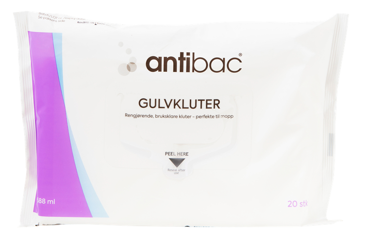 Antibac gulvservietter overflate   20stk