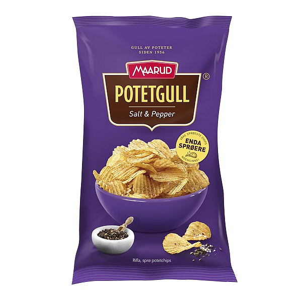 Potetgull salt & pepper   290g