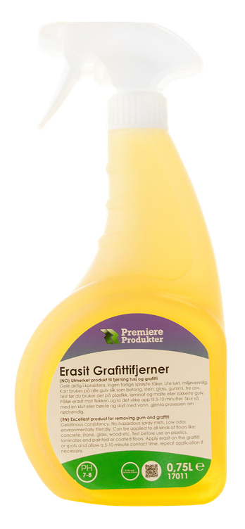 Erasit grafittifjerning spray rtu   0,75l