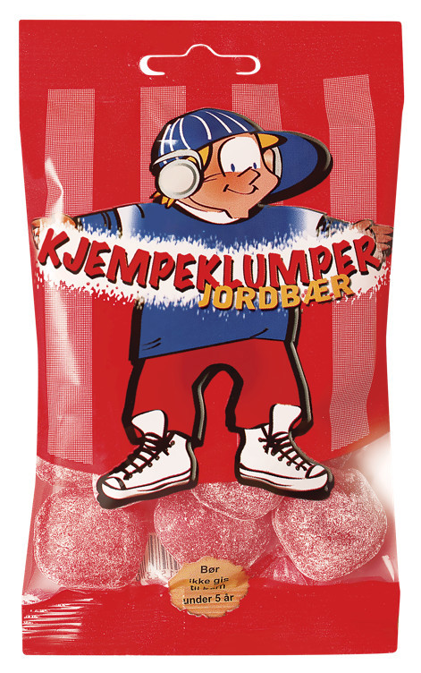 Kjempeklumper pose jordbær   80g