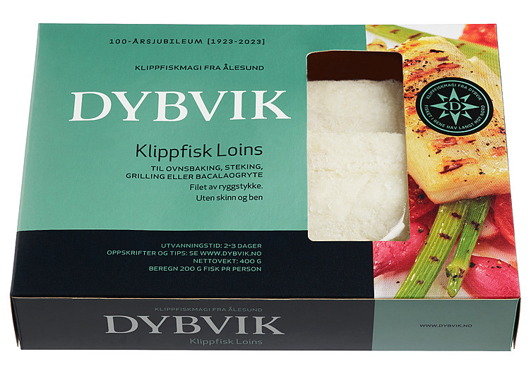 Klippfisk loins skinn- og benfri 400g
