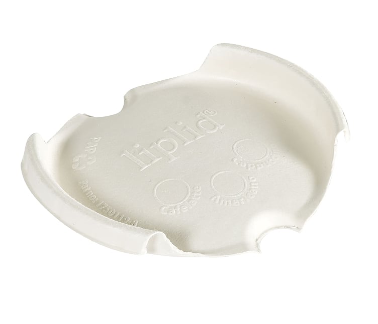 Fiberlokk lip lid 90mm 35/47cl hvit   50stk
