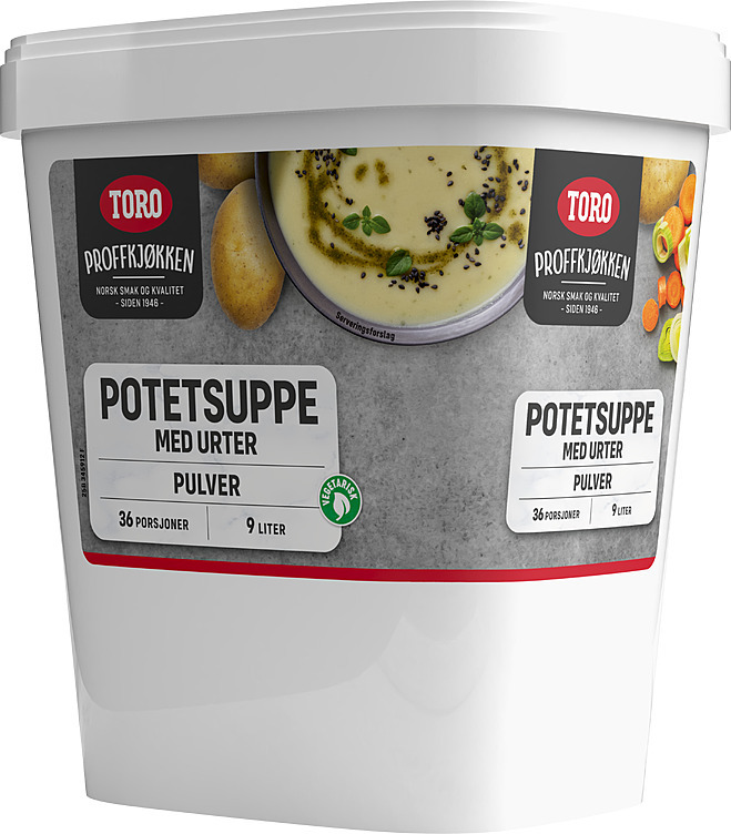 Potetsuppe med urter og oliven pulver 9l   0,9kg
