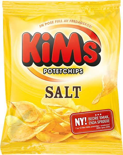 Kims potetgull salt  30g