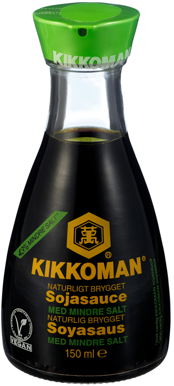 Kikkoman soy sauce less salt  150ml