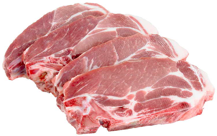 Svin nakkekoteletter frys  9xca1kg  kg