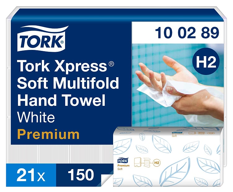 Håndtørk xpress mykt multifold (h2) 21x150stk