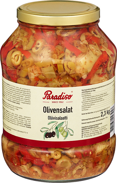 Olivensalat i lake par.   2,3kg