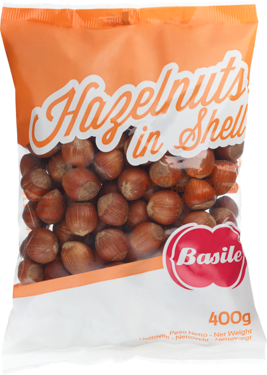 Hasselnøtter m/skall 400g