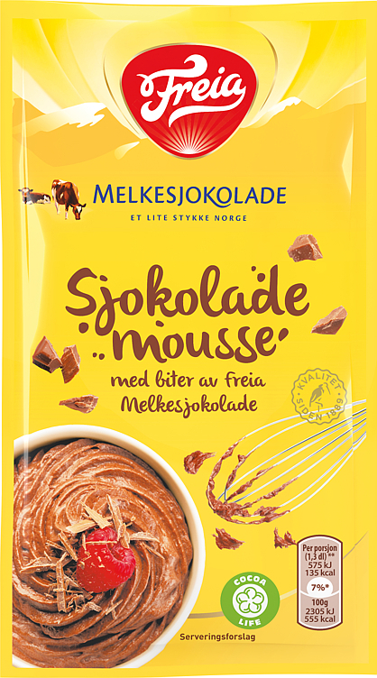 Sjokolademousse melkesjokolade 100g