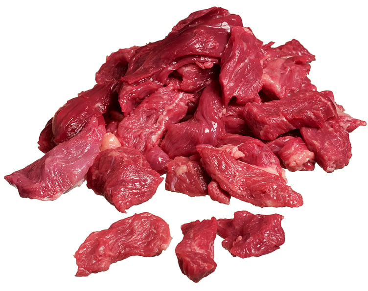 Storfe høyrygg strimlet  ca2,5kg  kg