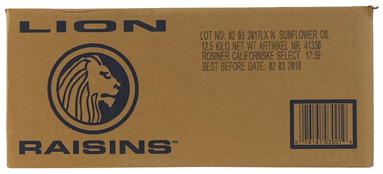 Rosiner california   12,5kg