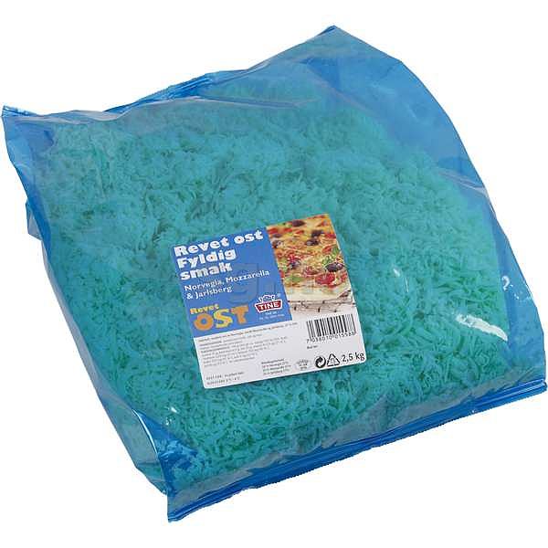Revet ost fyldig smak   2,5kg