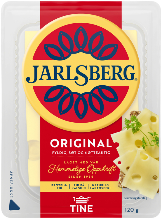 Jarlsberg 27% i skiver   120g
