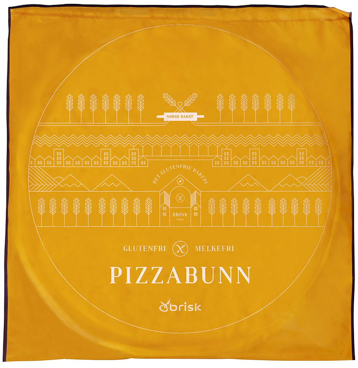 Pizzabunn lettsteikt glutenfri  300g