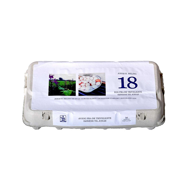Egg m18 ferske   18stk    1,04kg
