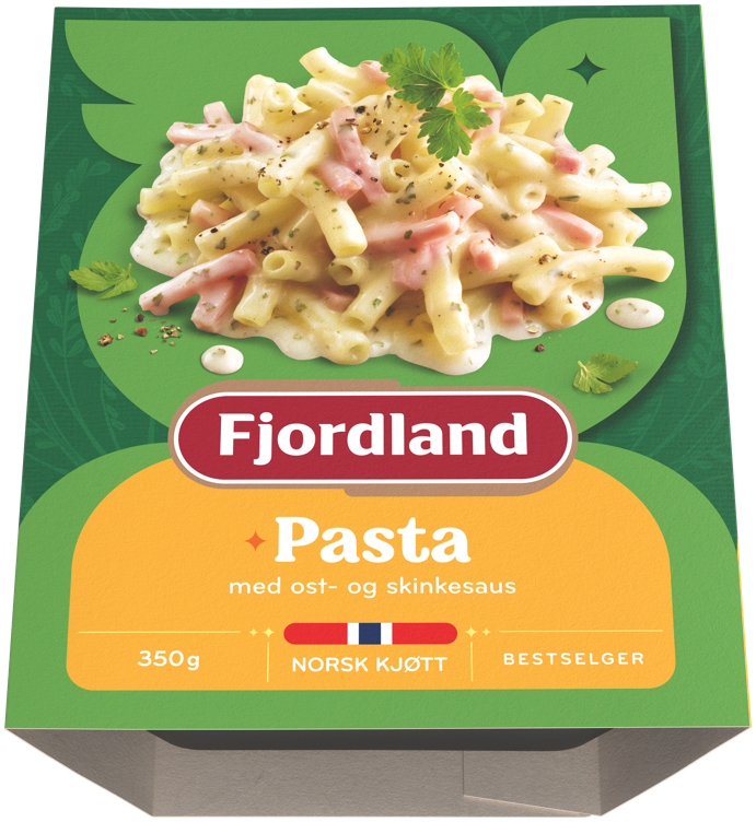 Pasta m/ost&skinkesaus skål   350g
