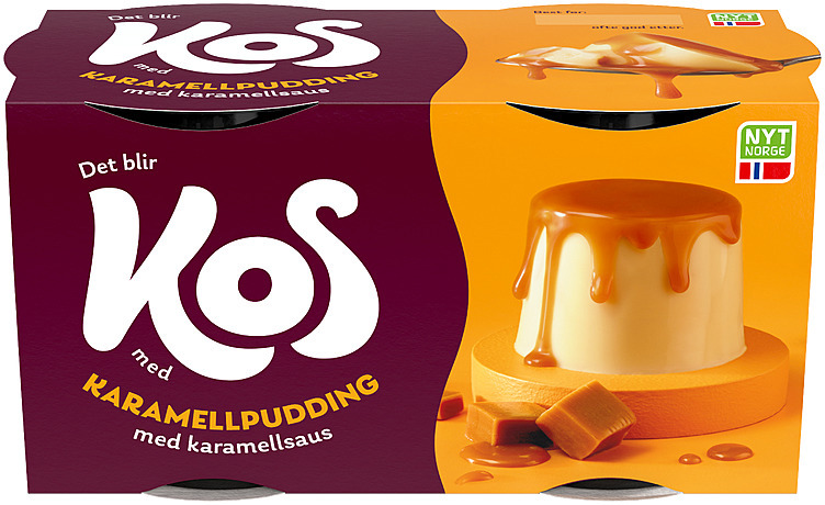 Kos caramel pudding 2x150g