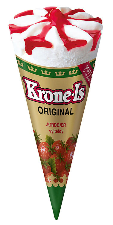 Krone-is jordbær   125ml