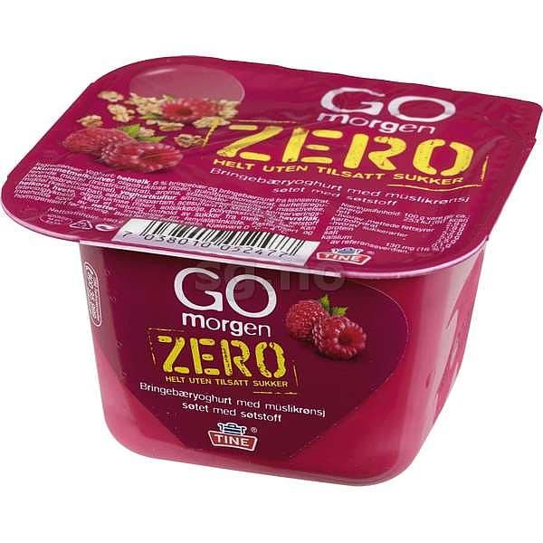 Go morgen yoghurt bringebær uten    190g