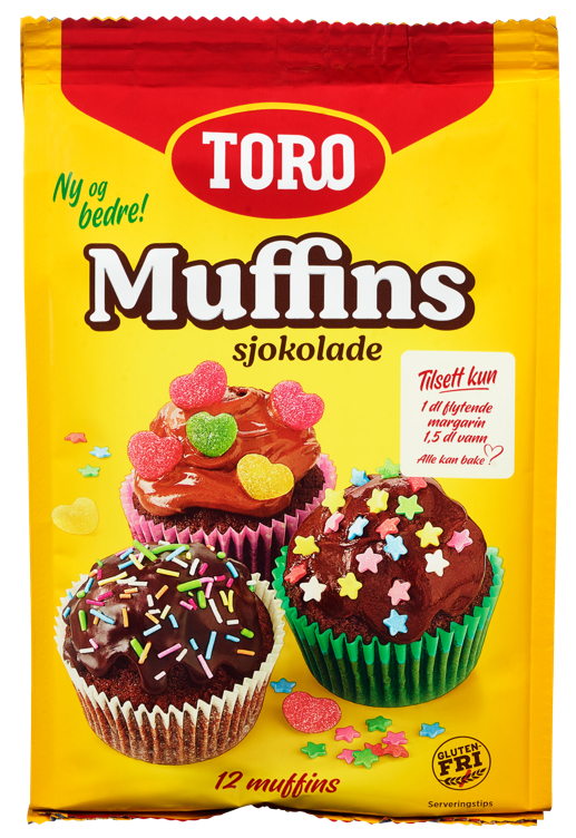 Sjokolademuffins 338g