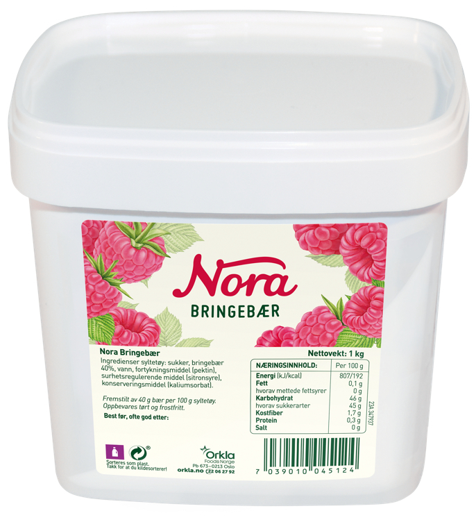Bringebærsyltetøy   1kg