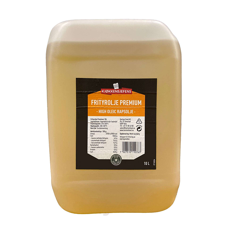 Frityrolje premium high oleic raps 10l