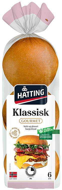 Hamburgerbrød bistro brioche style  6stk x 63g