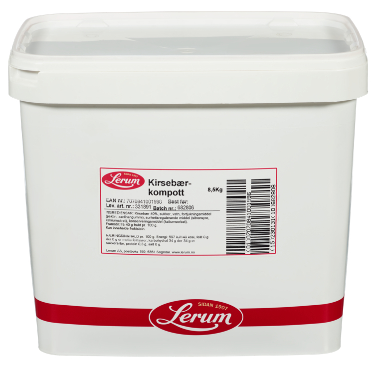 Kirsebærkompott   8,5kg