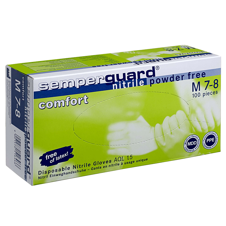 Hansker semperguard nitril comfort s     100stk