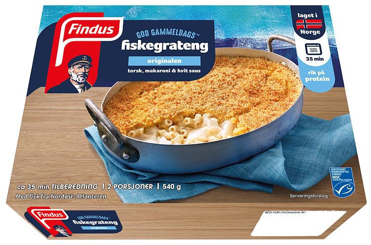 God gammeldags fiskegrateng   540g