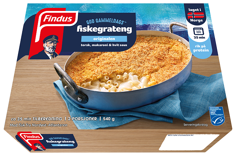 God gammeldags fiskegrateng   540g
