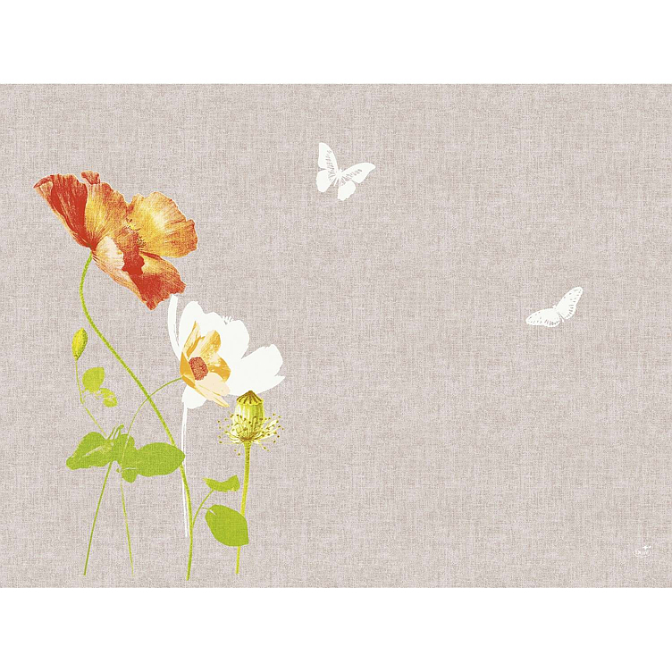 Bordbrikke d-cel poppy   100stk