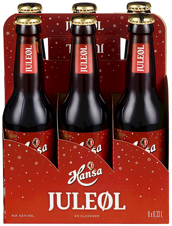Hansa juleøl  4,7%  24x33cl