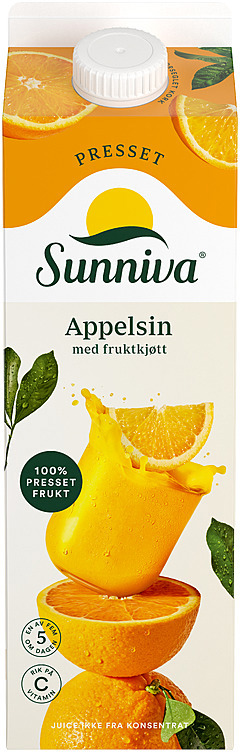 Premium appelsinjuice m/fruktkjøtt     1l