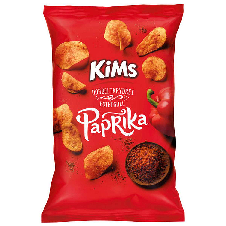 Kims potetgull paprika   250g