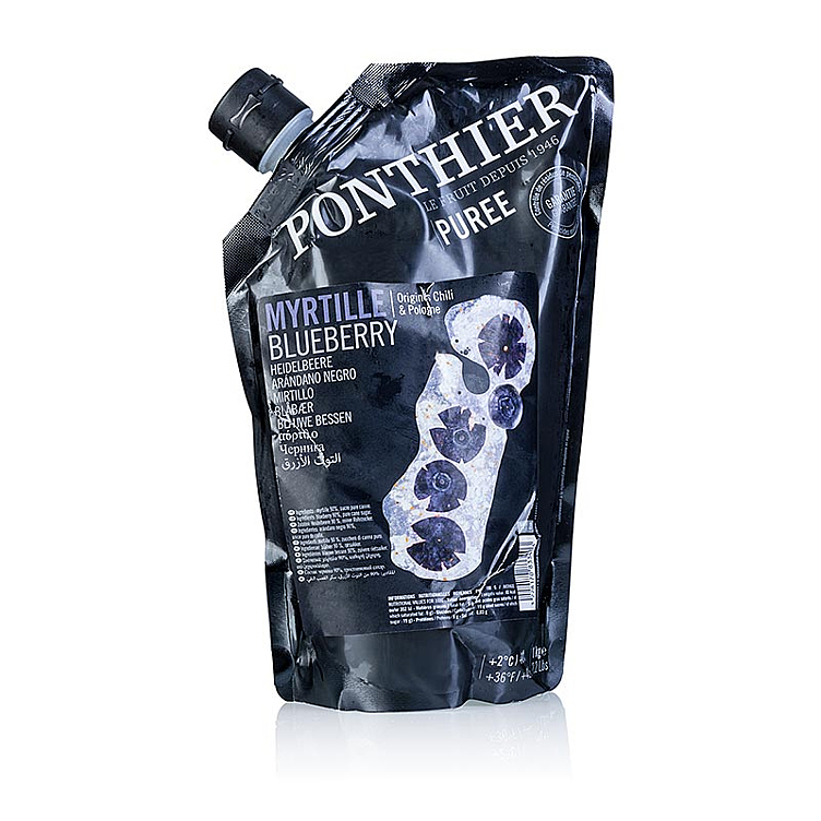 Ponthier fruit purée blueberry   6x1kg