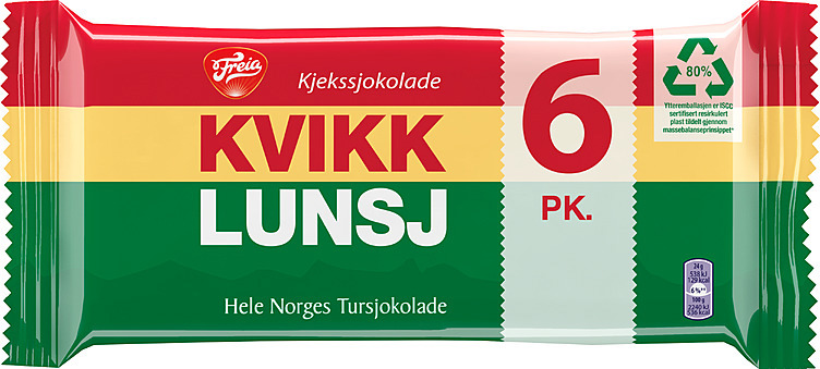 Kvikk lunsj 6-pk   282g