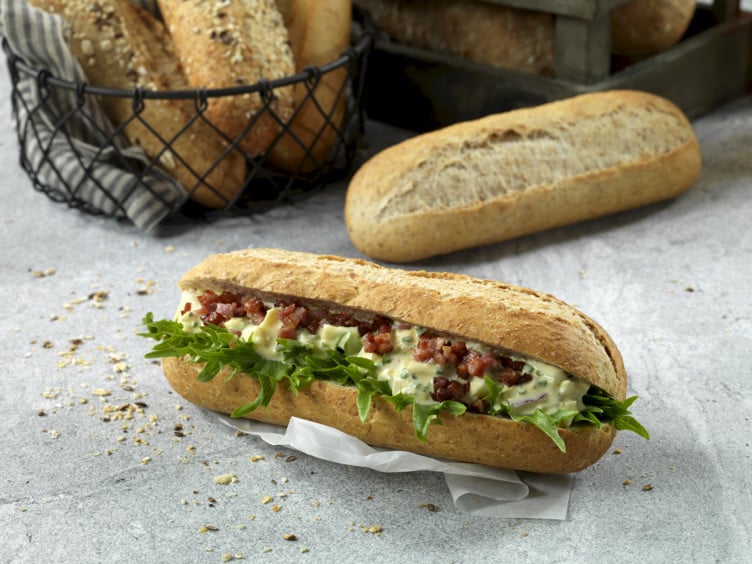 Baguette halvgrov   70x90g