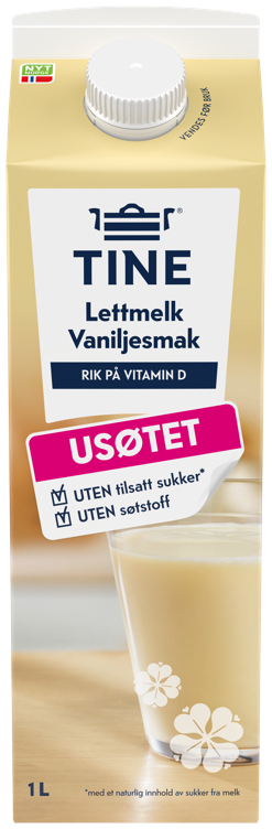 Tinemelk m/vanilje  1l