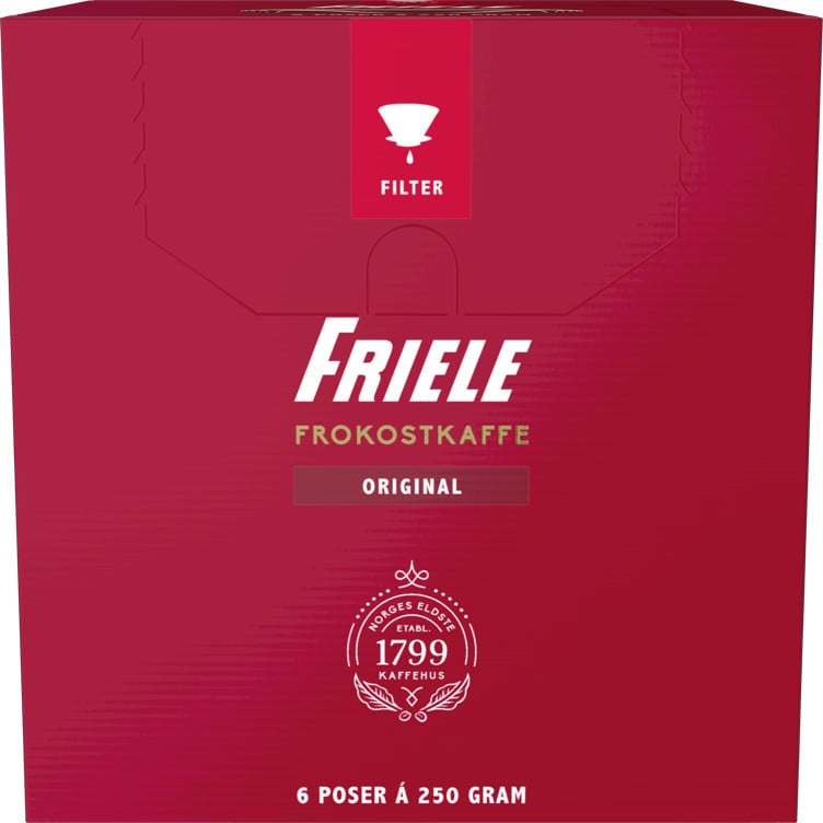 Friele frokostkaffe filtermalt   6x250g