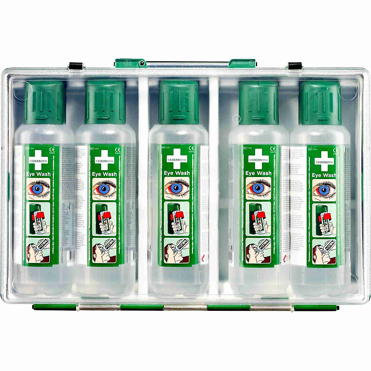 Øyedusjflaske i koffert 5x500ml  stk