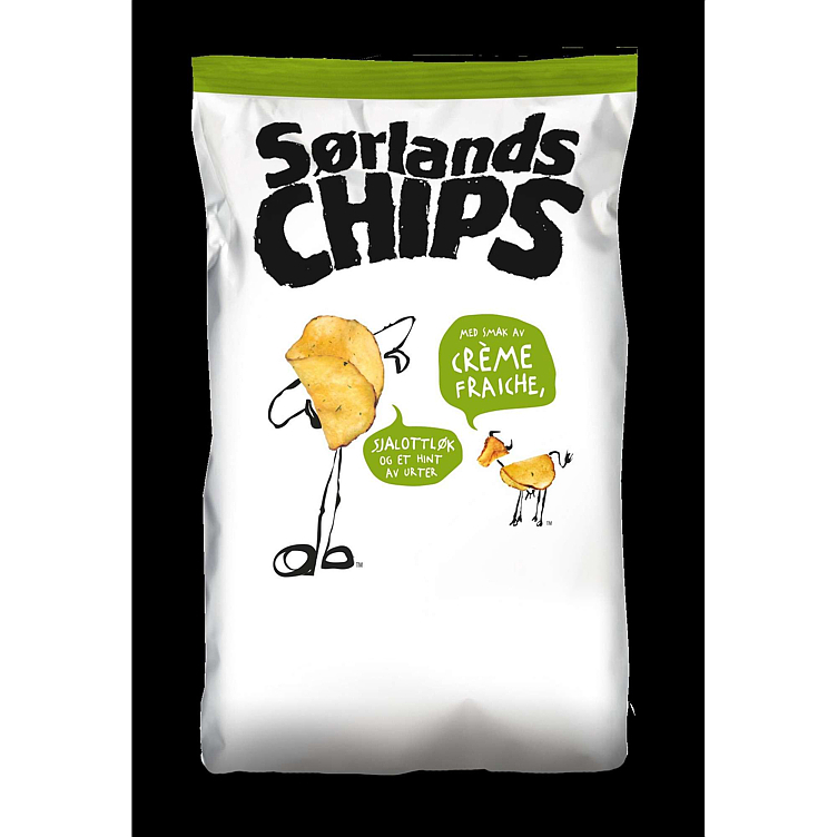 Potetchips creme fraiche   195g