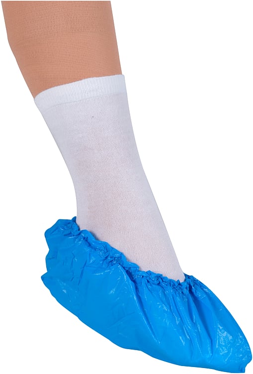 Shoecovers poly-line xl 41x15cm 35 my ldpe non-aseptic  100p