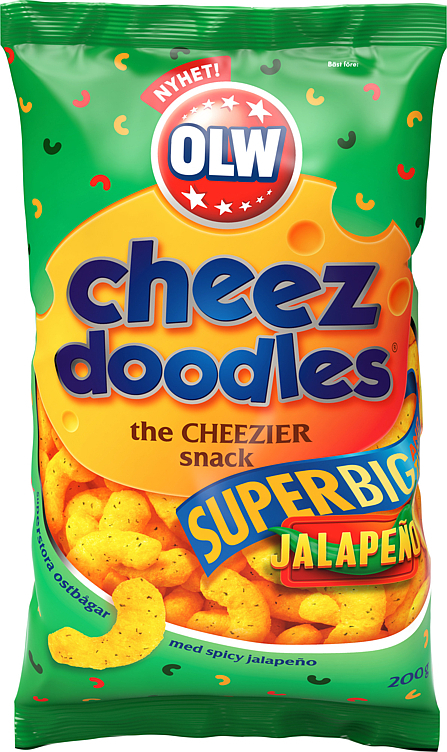Olw super cheez doodles jalapeño  200g