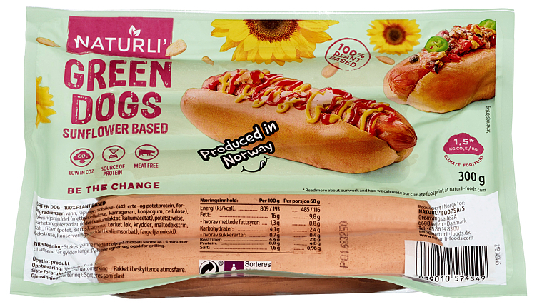 Naturli' green dogs  300g