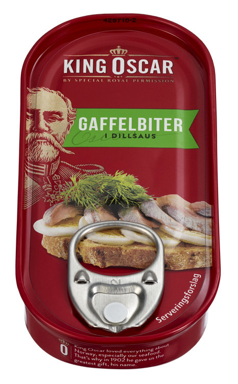 Gaffelbiter i dillsaus  50g