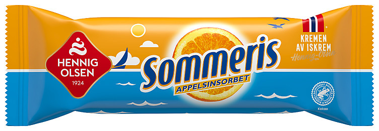 Sommeris appelsin sorbet med sjokoladeovertrekk   90ml