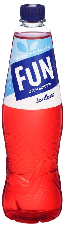 Fun light jordbær   0,8l